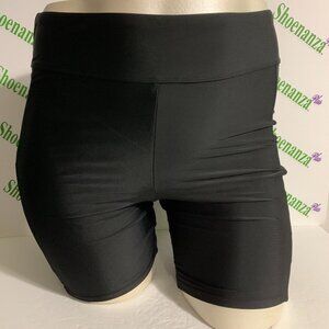 Torrid Swimsuit Swim Bottom High Waist Biker Short Pockets Black Plus 1 14 16